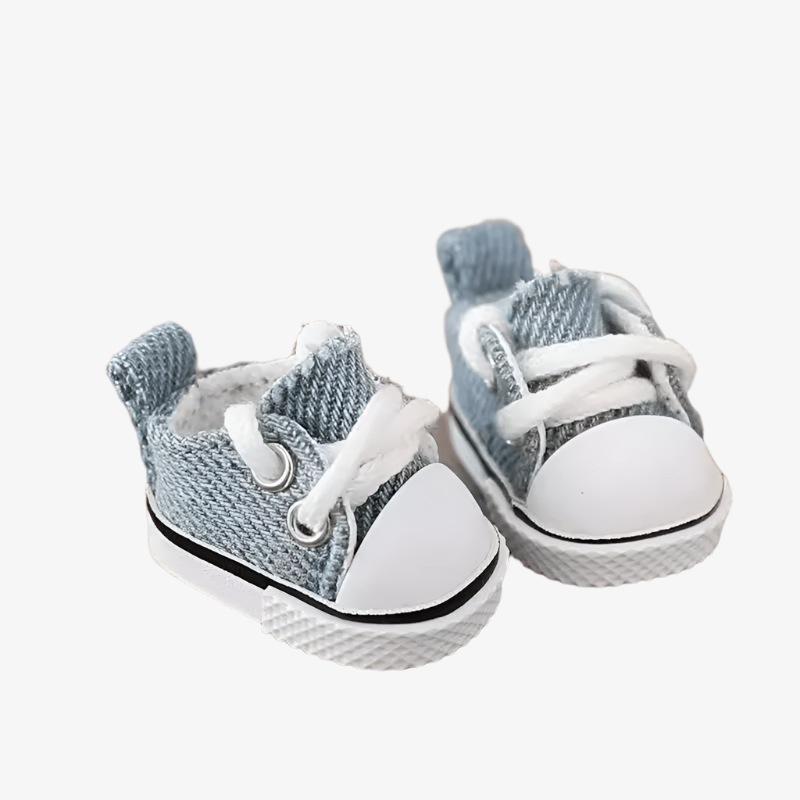 Denim Kicks β Light Blue Sneakers for Labubu